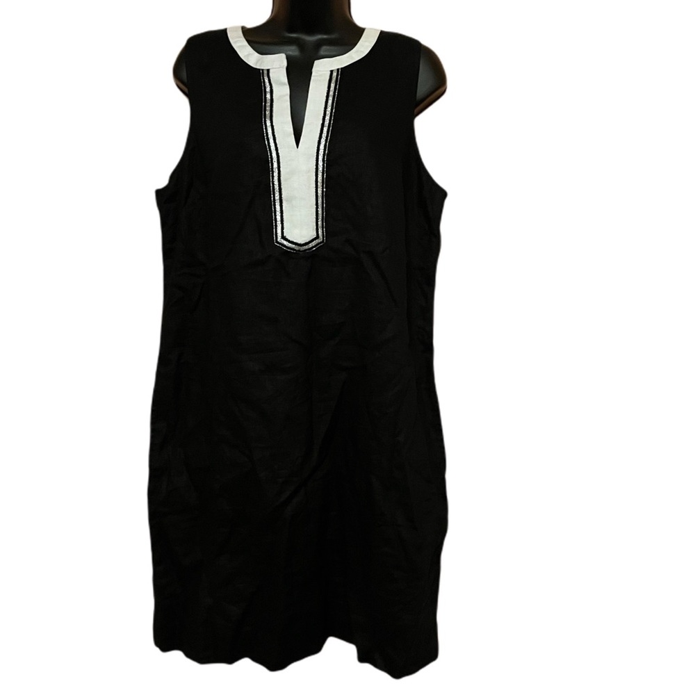 Tommy Bahama Two Palms Split Neck Linen Dress